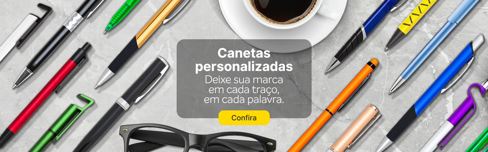 Brindes promocionais canetas