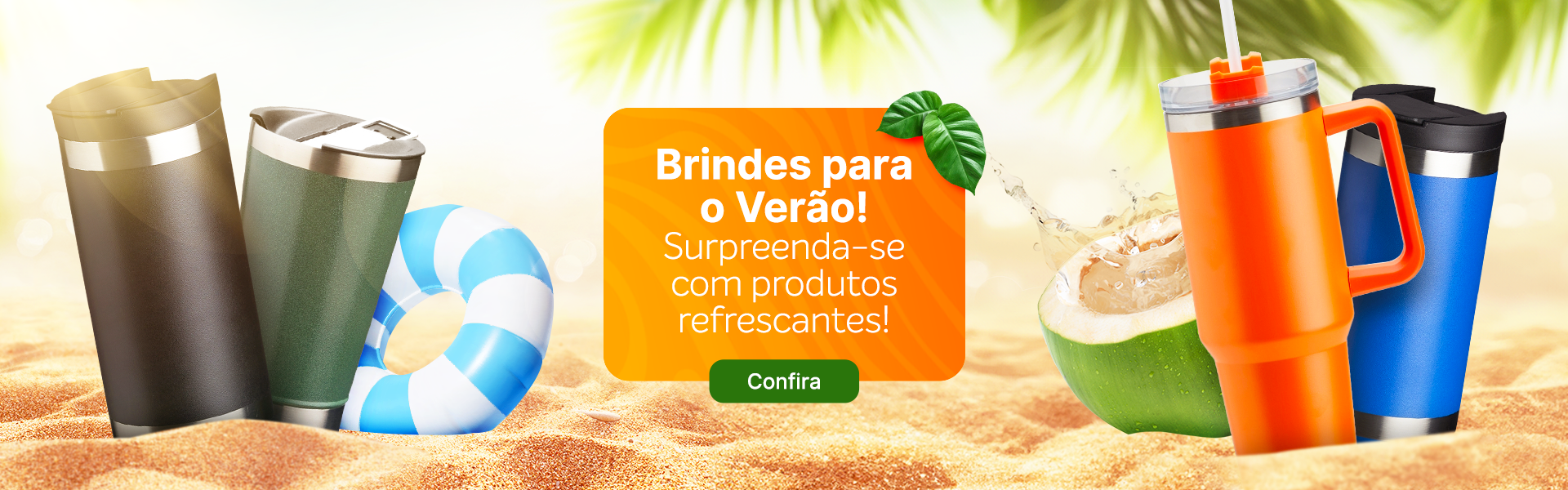 Brindes promocionais para o verão